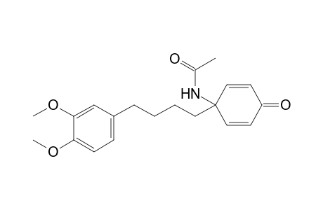 1-(1"-Acetylamino-4"-oxocyclohexa-2",5"-dienyl)-4-(3',4'-dimethoxyphenyl)butane