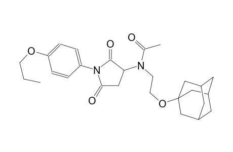 acetamide, N-[2,5-dioxo-1-(4-propoxyphenyl)-3-pyrrolidinyl]-N-[2-(tricyclo[3.3.1.1~3,7~]dec-1-yloxy)ethyl]-