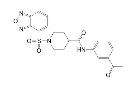 N-(3-acetylphenyl)-1-(2,1,3-benzoxadiazol-4-ylsulfonyl)-4-piperidinecarboxamide