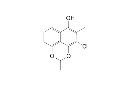 4-Chloro-2,5-dimethyl-2H-naphtho[4,5-d,e]-(1,3)-dioxin-6-ol