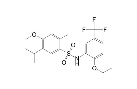 N-[2-ethoxy-5-(trifluoromethyl)phenyl]-5-isopropyl-4-methoxy-2-methylbenzenesulfonamide