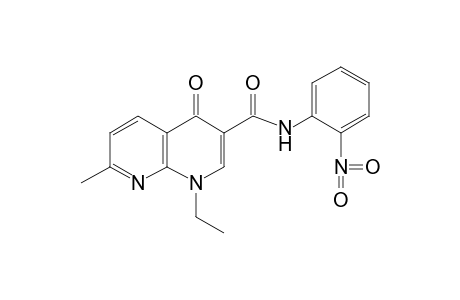 1,4-DIHYDRO-1-ETHYL-7-METHYL-2'-NITRO-4-OXO-1,8-NAPHTHYRIDINE-3-CARBOXANILIDE