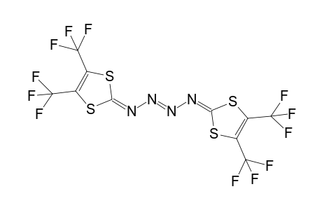 1,4-bis{4',5'-bis(trimethylfluoromethyl)-1',3'-dithiacyclopent-4'-enylydene} 2-tetrazene