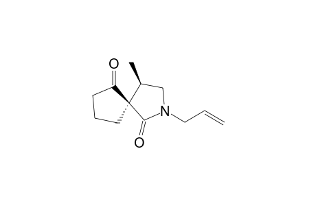 Spiro[(3S,4S)-4-Methyl-1-(prop-2-en-1-yl)pyrrolidine-2-one-3,2'-cyclopentanone]