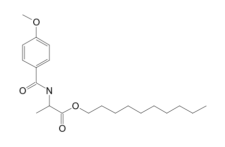 D-Alanine, N-(4-anisoyl)-, decyl ester