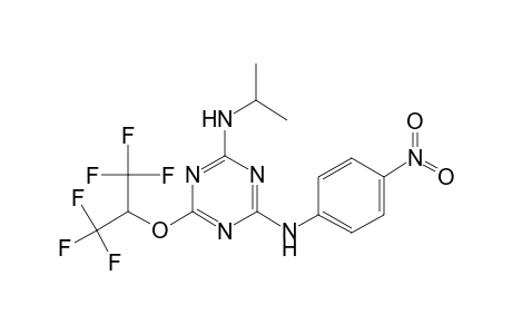 N-Isopropyl-N'-(4-nitro-phenyl)-6-(2,2,2-trifluoro-1-trifluoromethyl-ethoxy)-[1,3,5]triazine-2,4-diamine