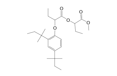 Butanoic acid, 2-[2,4-bis(1,1-dimethylpropyl)phenoxy]-, 1-(methoxycarbonyl)propyl ester