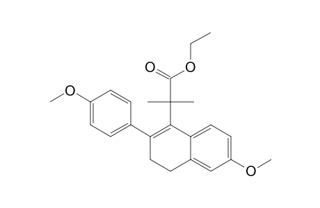 ETHYL-2-METHYL-2-[6'-METHOXY-2'-(PARA-METHOXYPHENYL)-3',4'-DIHYDRONAPHTHALEN-1'-YL]-PROPANOATE