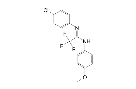 N-(4-Chlorophenyl)-N'-(4-methoxyphenyl)-2,2,2-trifluoroethanimidamide