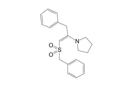 Pyrrolidine, 1-[1-(phenylmethyl)-2-[(phenylmethyl)sulfonyl]ethenyl]-