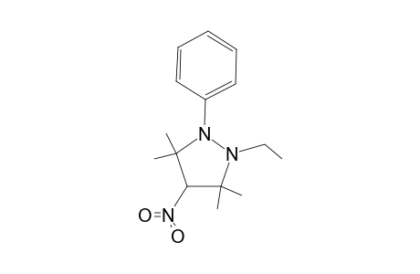 2-Ethyl-3,3,5,5-tetramethyl-4-nitro-1-phenyl-2-pyrazolidine
