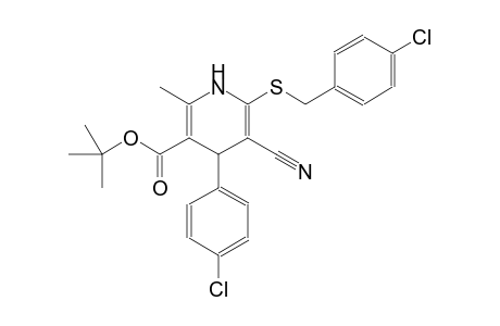 3-pyridinecarboxylic acid, 4-(4-chlorophenyl)-6-[[(4-chlorophenyl)methyl]thio]-5-cyano-1,4-dihydro-2-methyl-, 1,1-dimethylethyl ester
