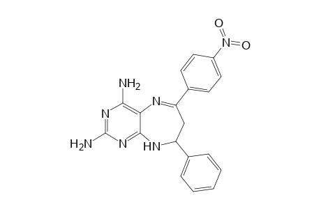 6-(4-nitrophenyl)-8-phenyl-8,9-dihydro-7H-pyrimido[4,5-b][1,4]diazepine-2,4-diamine