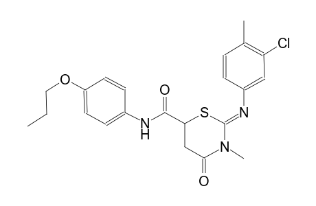 2H-1,3-thiazine-6-carboxamide, 2-[(3-chloro-4-methylphenyl)imino]tetrahydro-3-methyl-4-oxo-N-(4-propoxyphenyl)-, (2Z)-
