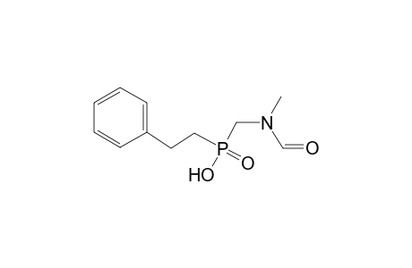 [Formyl(methyl)amino]methyl(2-phenylethyl)phosphinic acid