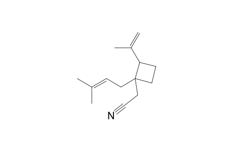 [1-(3',3'-Dimethylallyl)-2-isopropenylcyclobutan]acetonitrile