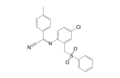 4-Chloro-N-[4-methylphenyl(cyano)methylene]-2-(phenylsulfonyl)methylaniline