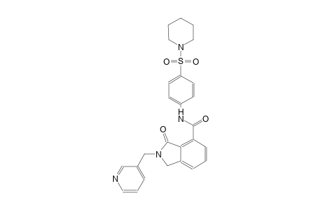 3-oxo-N-[4-(1-piperidinylsulfonyl)phenyl]-2-(3-pyridinylmethyl)-4-isoindolinecarboxamide
