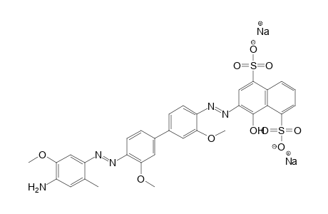 1,5-Naphthalenedisulfonic acid, 3-[[4'-[(4-amino-5-methoxy-2-methylphenyl)azo]-3,3'-dimethoxy[1,1'-biphenyl]-4-yl]azo]-4-hydroxy-, disodium salt