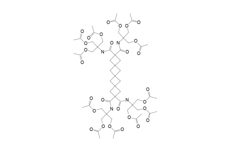 N,N',N'',N'''-TETRAKIS-[2-ACETOXY-1,1-BIS-(ACETOXYMETHYL)-ETHYL]-TRISPIRO-[3.1.1.3.1.1]-TRIDECANE-2,2,10,10-TETRACARBOXAMIDE