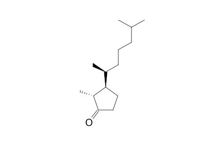 (2RS,3RS)-2-METHYL-3-[(1SR)-1,5-DIMETHYL-HEXYL]-CYClOPENTANONE;(VITAMIN-D-DERIVATIVE)