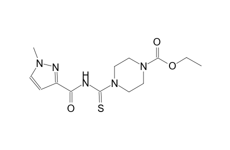 ethyl 4-({[(1-methyl-1H-pyrazol-3-yl)carbonyl]amino}carbothioyl)-1-piperazinecarboxylate