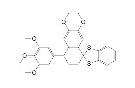 Spiro[1,3-benzodithiole-2,1'(2'H)-naphthalene], 3',4'-dihydro-6',7'-dimethoxy-4'-(3,4,5-trimethoxyphenyl)-