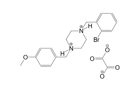 1-(2-bromobenzyl)-4-(4-methoxybenzyl)piperazinediium oxalate