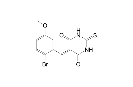5-(2-bromo-5-methoxybenzylidene)-2-thioxodihydro-4,6(1H,5H)-pyrimidinedione