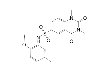 N-(2-methoxy-5-methylphenyl)-1,3-dimethyl-2,4-dioxo-1,2,3,4-tetrahydro-6-quinazolinesulfonamide