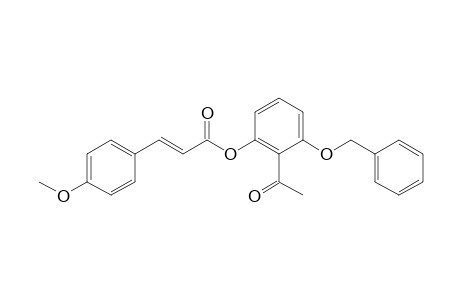 (2-acetyl-3-benzyloxy-phenyl) (E)-3-(4-methoxyphenyl)prop-2-enoate