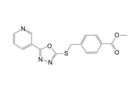 methyl 4-({[5-(3-pyridinyl)-1,3,4-oxadiazol-2-yl]sulfanyl}methyl)benzoate