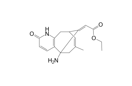 (11E)-(+-)-5-Amino-11-[(ethoxycarbonyl)methylene]-5,6,9,10-tetrahydro-7-methyl-5,9-mathanocycloocta[b]pyridine-2(1H)-one