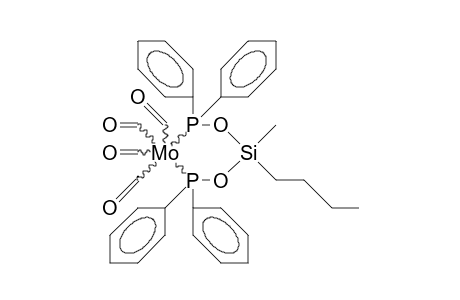 Tetracarbonyl-(bis[diphenylphosphinoxy]butylmethylsilane)-molybdenum