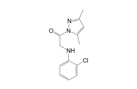 1H-Pyrazole-1-ethanamine, N-(2-chlorophenyl)-3,5-dimethyl-.beta.-oxo-