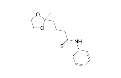 2-(3-[(Phenylamino)thiocarbonyl]propyl]-2-methyl-1,3-dioxolane