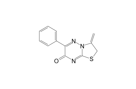 7H-Thiazolo[3,2-b][1,2,4]triazin-7-one, 2,3-dihydro-3-methylene-6-phenyl-