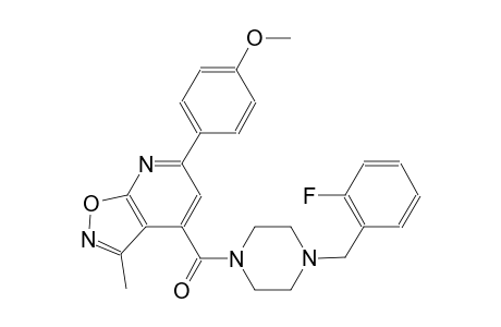 isoxazolo[5,4-b]pyridine, 4-[[4-[(2-fluorophenyl)methyl]-1-piperazinyl]carbonyl]-6-(4-methoxyphenyl)-3-methyl-