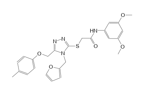 N-(3,5-dimethoxyphenyl)-2-({4-(2-furylmethyl)-5-[(4-methylphenoxy)methyl]-4H-1,2,4-triazol-3-yl}sulfanyl)acetamide