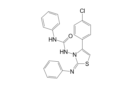 4-(p-chlorophenyl)-2-(phenylimino)-3-(phenylureido)-.delta(4).-thiazoline