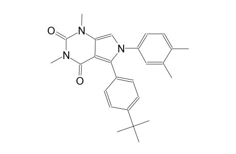 5-(4-tert-butylphenyl)-6-(3,4-dimethylphenyl)-1,3-dimethyl-1H-pyrrolo[3,4-d]pyrimidine-2,4(3H,6H)-dione