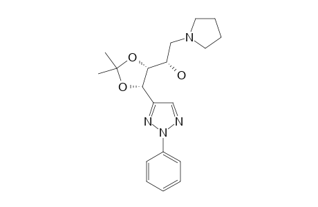 2-PHENYL-4-[D-ARABINO-3'-HYDROXY-O-1',2'-ISOPROPYLIDENE-4'-(PYRROLIDIN-1-YL)-BUTYL]-2H-1,2,3-TRIAZOLE