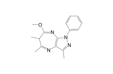 1-Phenyl-3,5,6-trimethyl-7-methoxy-6H-pyrazolo(3,4-b)(1,4)diazepine