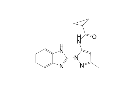 cyclopropanecarboxamide, N-[1-(1H-benzimidazol-2-yl)-3-methyl-1H-pyrazol-5-yl]-