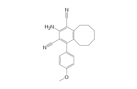 2-AMINO-5,6,7,8,9,10-HEXAHYDRO-4-(p-METHOXYPHENYL)BENZOCYCLOOCTENE-1,3-DICARBONITRILE
