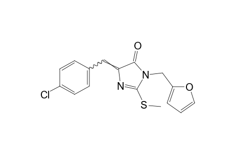 4-(p-chlorobenzylidene)-1-furfuryl-2-(methylthio)-2-imidazolin-5-one