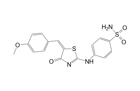 4-{[(5E)-5-(4-methoxybenzylidene)-4-oxo-4,5-dihydro-1,3-thiazol-2-yl]amino}benzenesulfonamide
