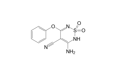 3-Amino-4-cyano-5-phenyloxy-2H-1,2,6-thiadiazine 1,1 dioxide