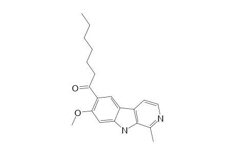 10-HEPTANOYL-11-METHOXY-3-METHYL-BETA-CARBOLINE