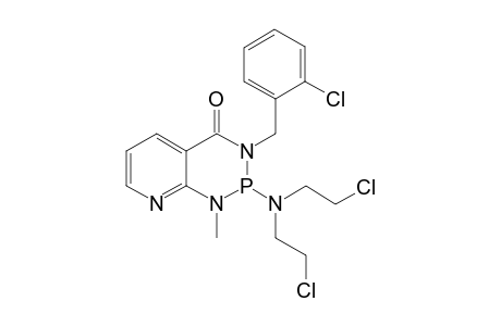 2-(bis(2-chloroethyl)amino)-3-(2-chlorobenzyl)-1-methyl-2,3-dihydropyrido[2,3-d][1,3,2]diazaphosphinin-4(1H)-one